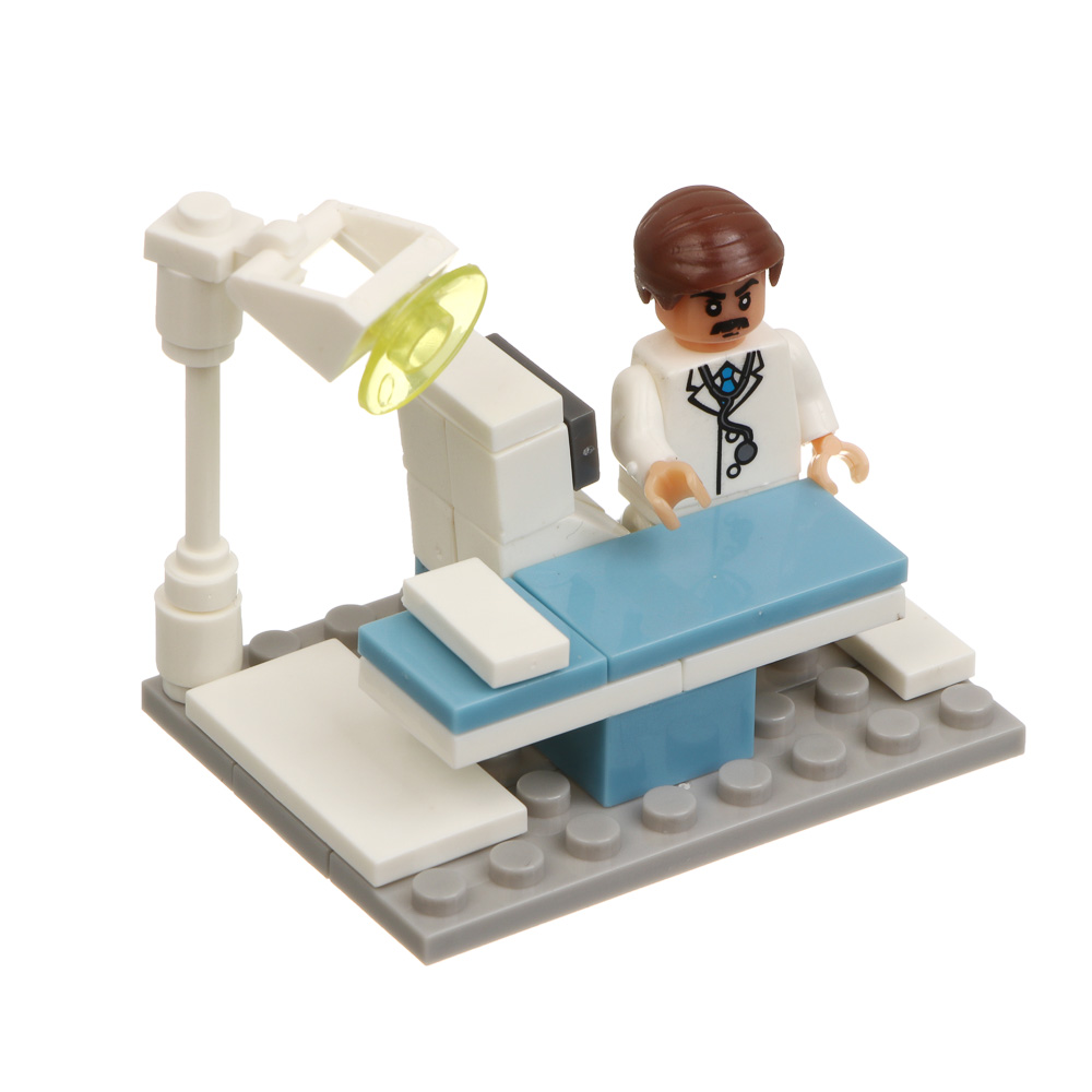 Конструктор "Городская больница" 6 в 1, в банке, ABS, тм ИГРОЛЕНД - #6