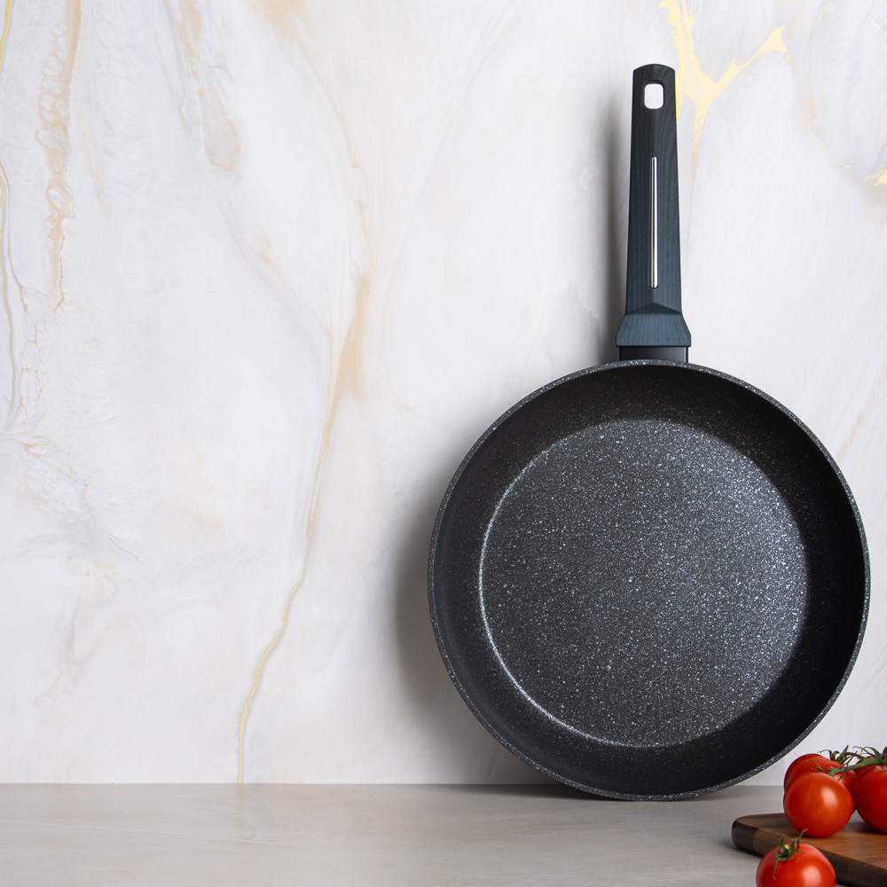 SATOSHI Гардан Сковорода литая d28см, антипригарное покрытие мрамор, индукция - #11