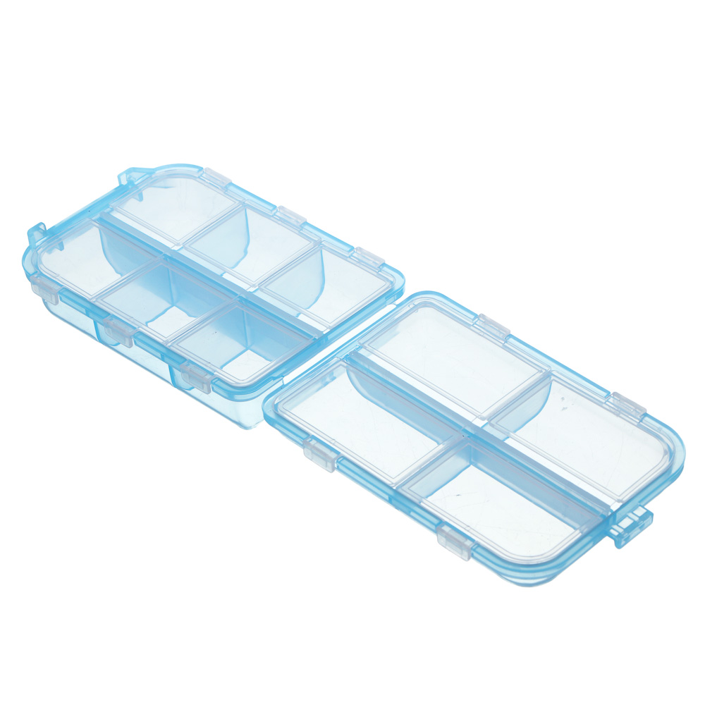 VETTA Бокс для таблеток 10 ячеек, 9х6х3 см, пластик - #3