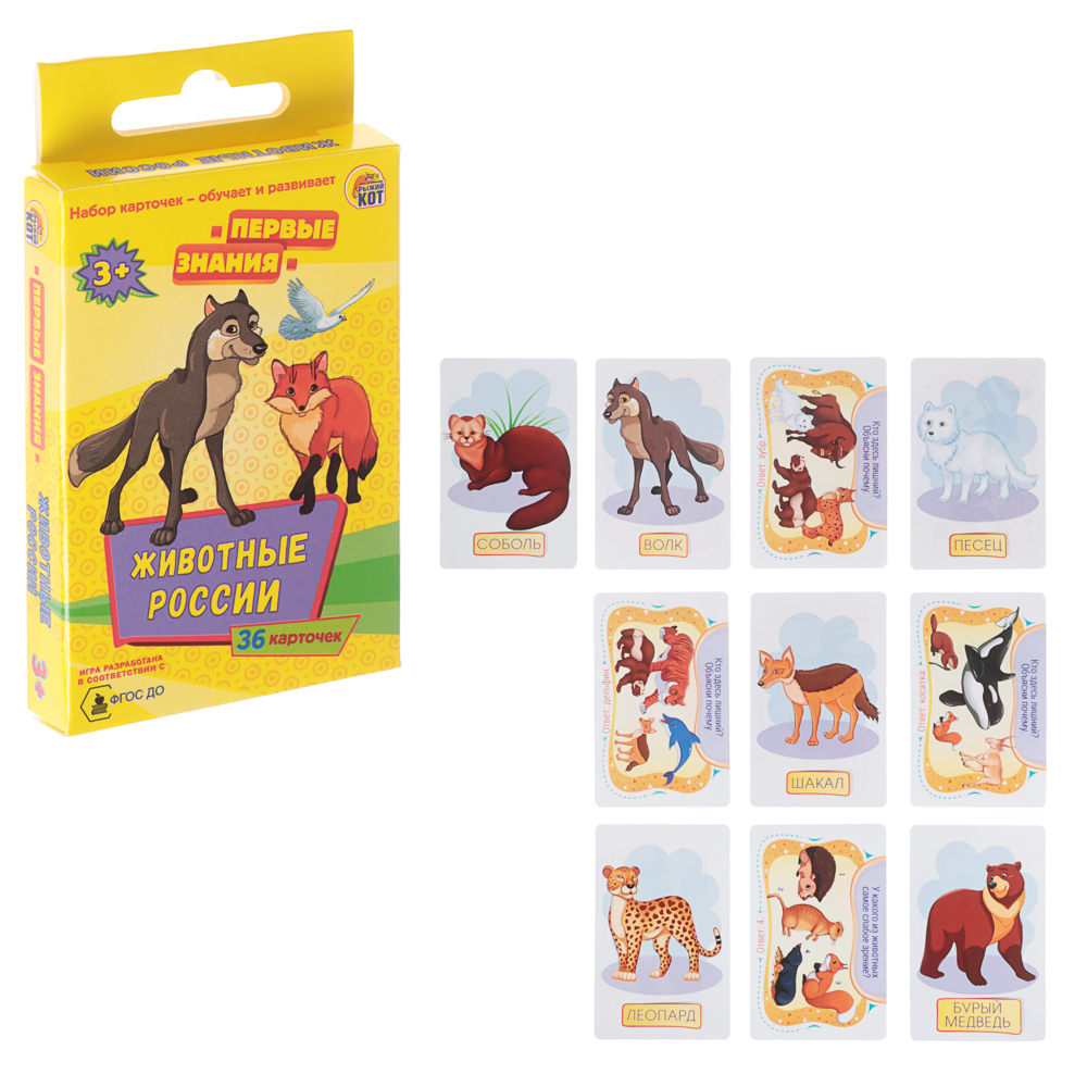 Игра развивающая настольная "Первые знания", 6,1х11,3х1,5 см, 4 дизайна - #6