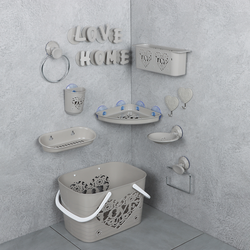 VETTA Love Мыльница с вакуумным креплением, пластик, 12,5х9,5см, 2 цвета - #8