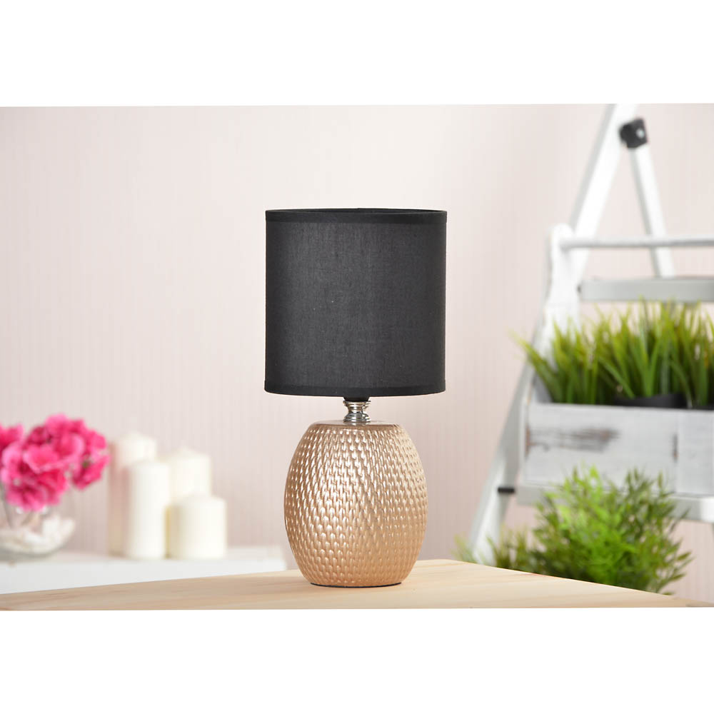 FORZA Лампа настольная, E14, 27см, 40 Вт, 220В, керамика, текстиль, 2 цвета - #5