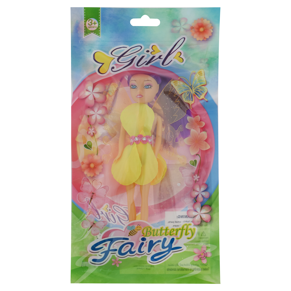 ИГРОЛЕНД Кукла в виде цветочной феи, 15,5 см, в пакете, 13х2,5х24 см, ABS, PP, PVC, 4 дизайна - #14