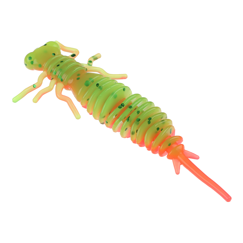 Приманка силиконовая "Личинка стрекозы" тм AZOR FISHING, 8см, 5шт, 5 цветов - #16