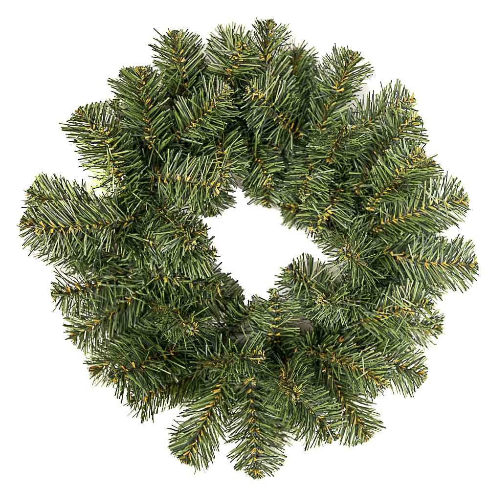 Венок рождественский Сноубум, зеленый 30 см - #2
