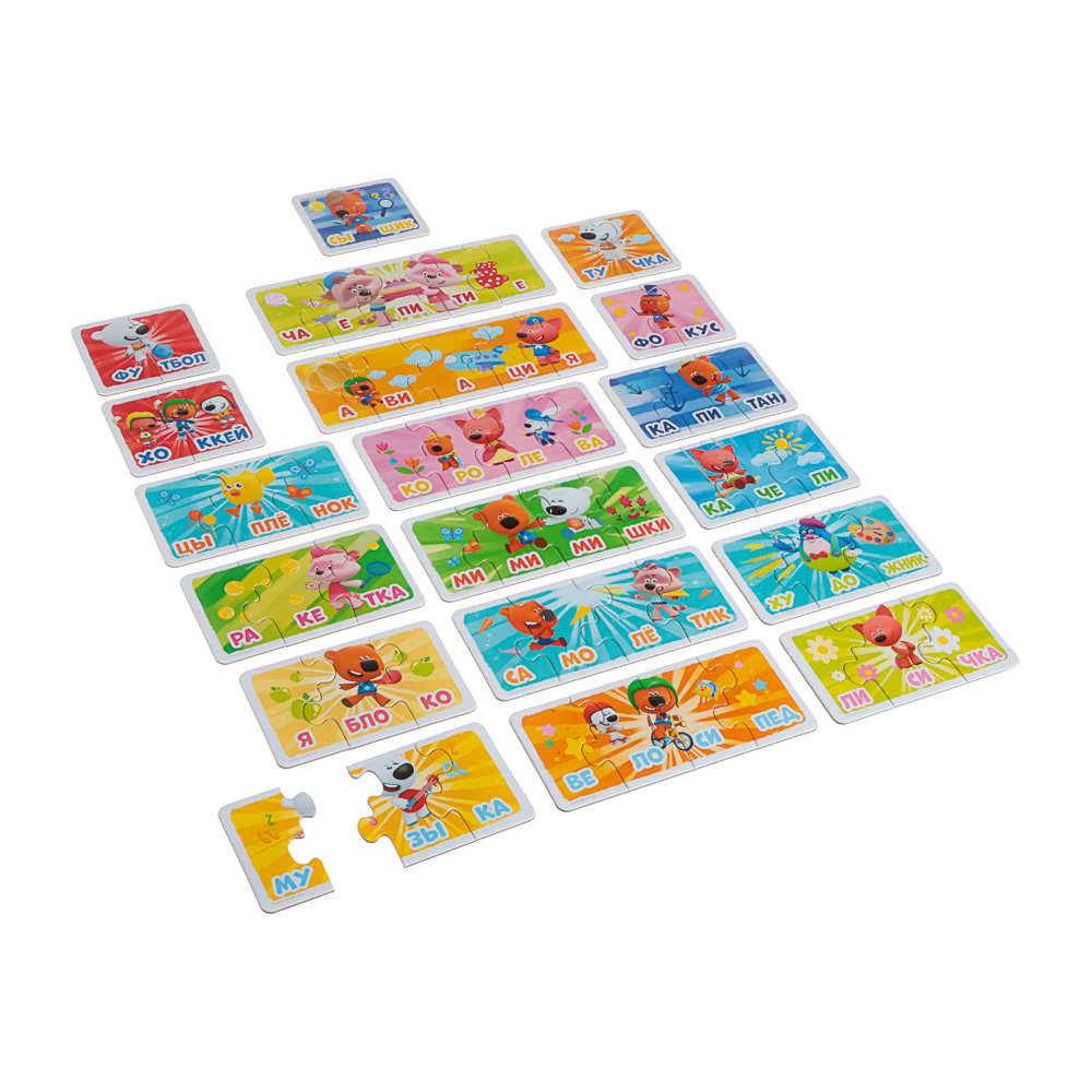 Лицензия, Набор пазлов. Читаем по слогам. 60 эл, 19x15x4см - #4