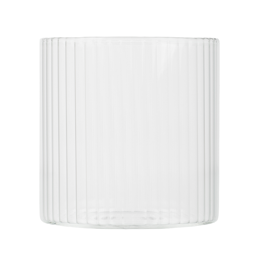 Стакан тм MILLIMI Симпл, 300мл, стекло, рифленый - #3