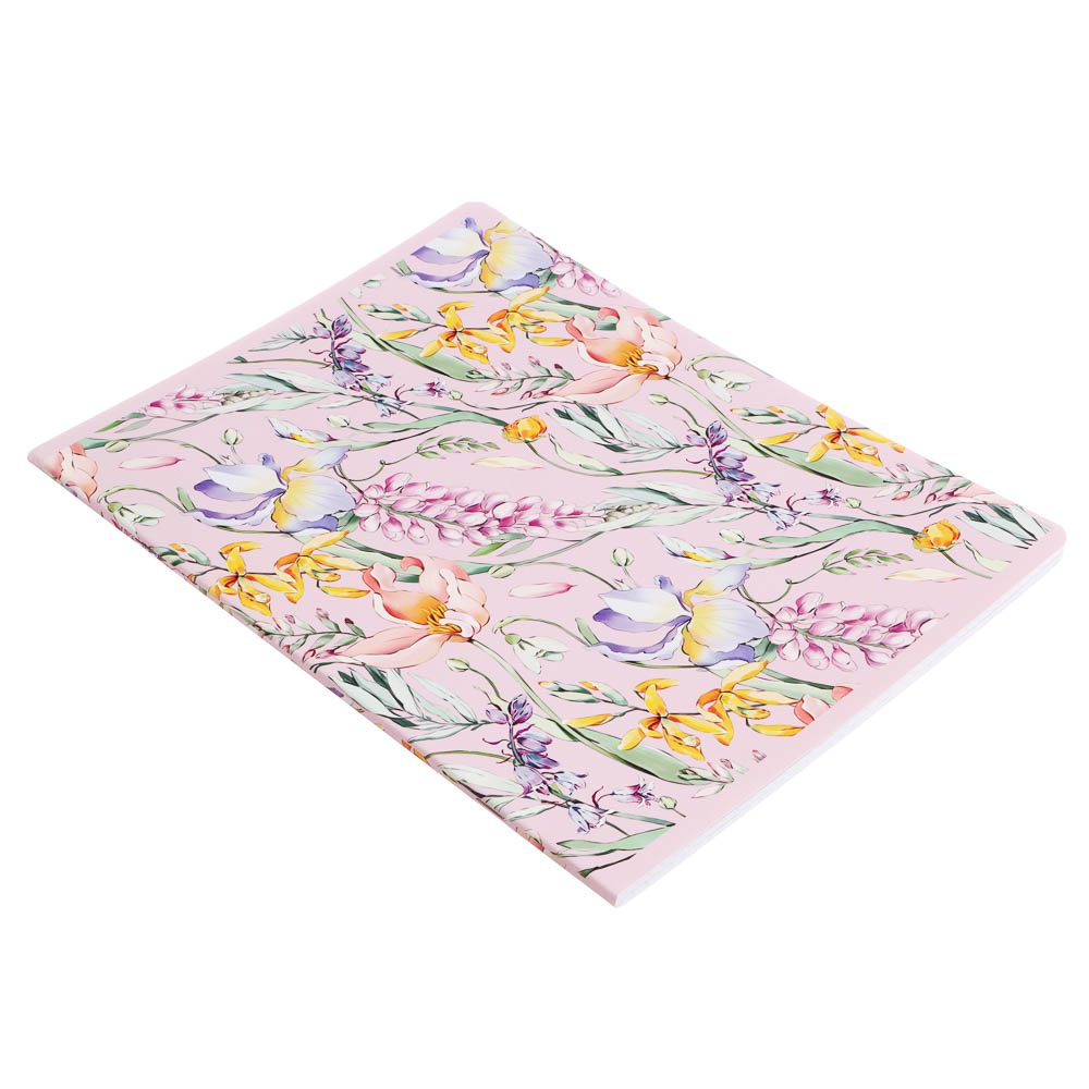 Тетрадь общая "Botanica", формат А4, 48л. в клетку, на скобе, скругленные углы, в ассортим. - #8