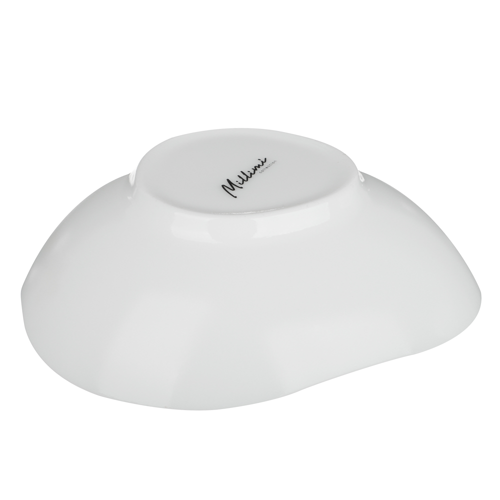 MILLIMI Лилия Салатник, опаловое стекло, 680мл, 17х6.5см, треугольная форма - #6