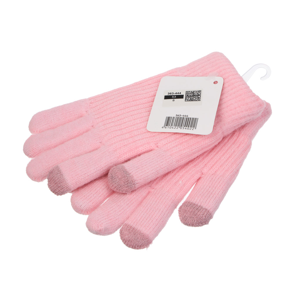 GALANTE Перчатки подростковые контактные с начесом, р.16, 100% полиэстер, цвета в ас-те, ОЗ25-28 - #5