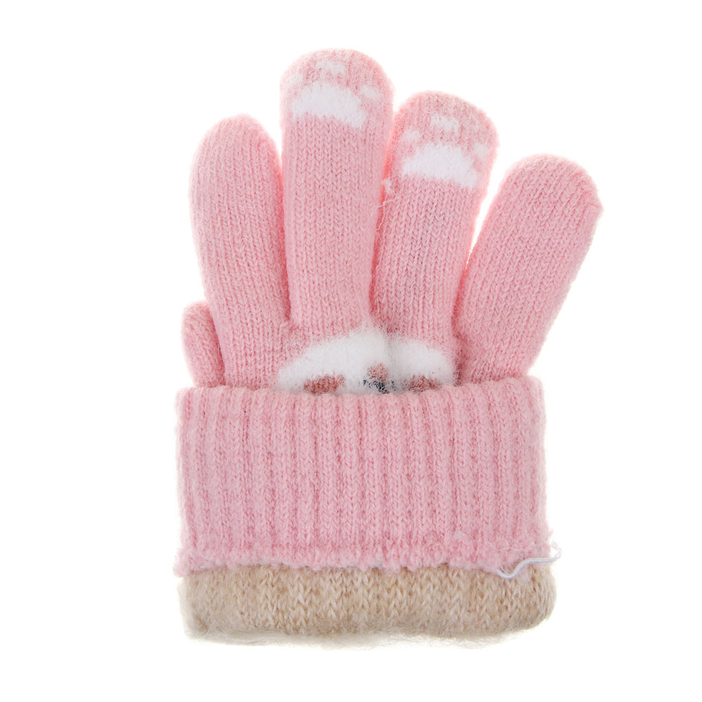 GALANTE Перчатки детские с начесом, р.14, 30%полиамид, 30%акрил, 40%полиэстер, цв.в ас-те, ОЗ25-32 - #4