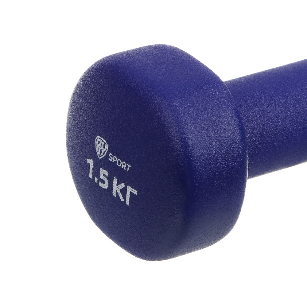 Гантель с неопреновым покрытием 1,5кг (+-100гр) тм BY SPORT, металл, неопреновое покрытие - #3