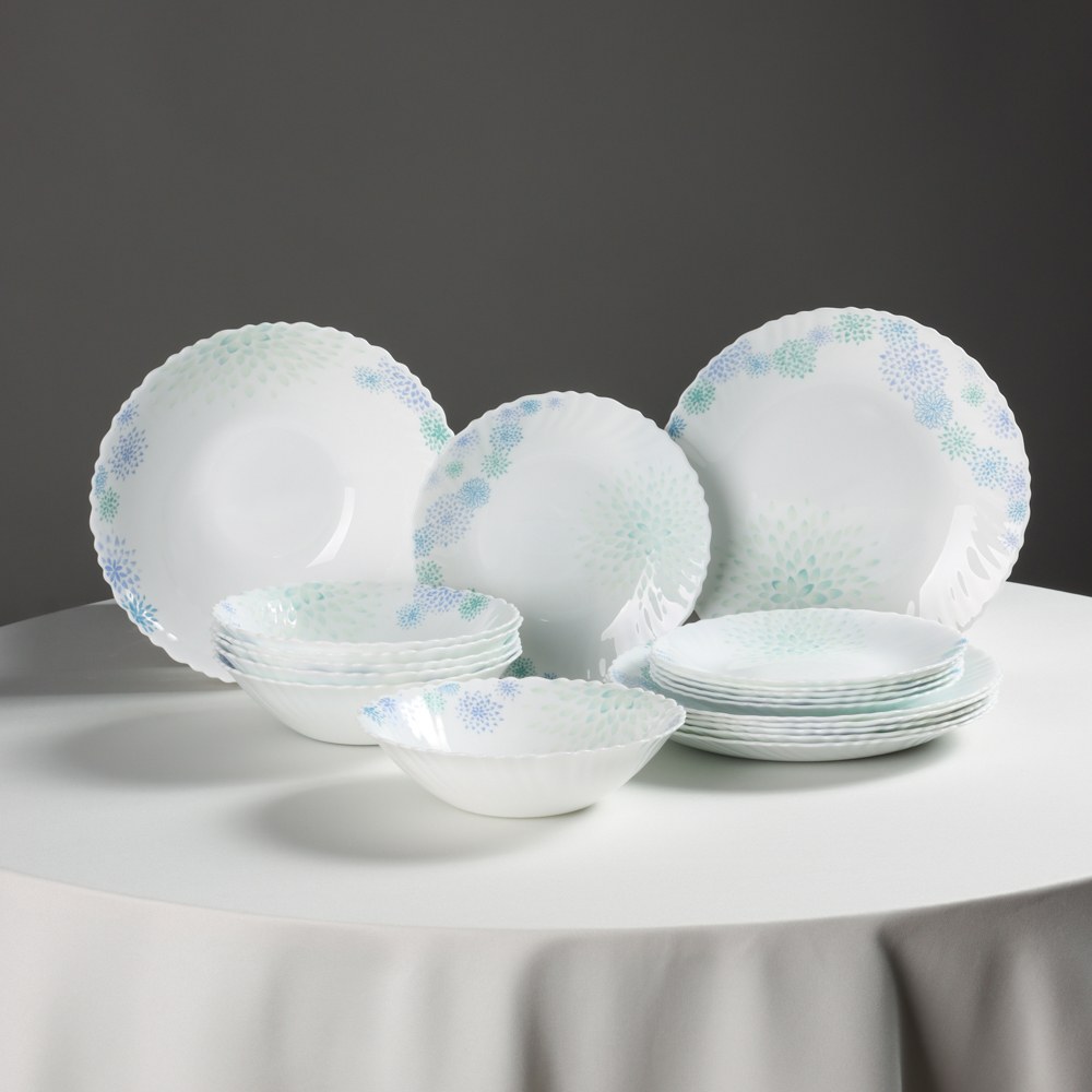 MILLIMI Асиано Набор столовой посуды 19 пр., опаловое стекло - #9