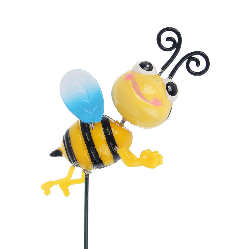 Фигурка на стержне "Пчела" тм INBLOOM, 13х10х60см, пластик, металл - #2