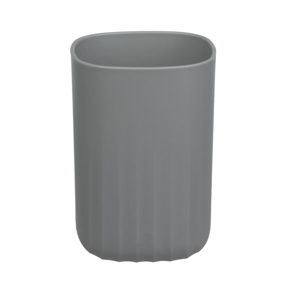 Стакан для ванной комнаты тм VETTA Сидней, пластик, PP, серый, 7x10,3см - #2