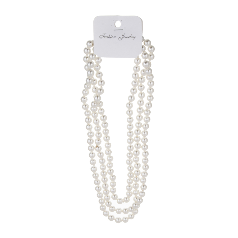 Бусы на шею 150см, стекло, БЖ25-18 - #3