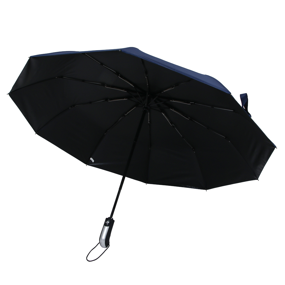 Зонт автомат, усиленный, металл, пластик, полиэстер, винил, d103см, 10 спиц, 3 цвета - #3