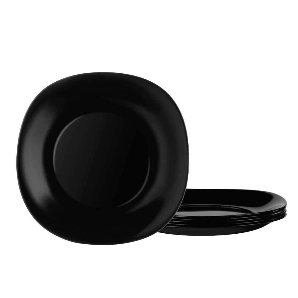 MILLIMI Блэк Набор столовой посуды 19 пр., опаловое стекло, квадратный - #3