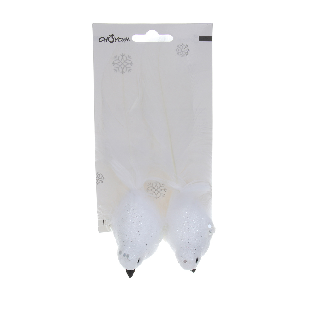 СНОУ БУМ Птицы на прищепке 2 шт, 4x13 см, пластик, 26-531 - #6