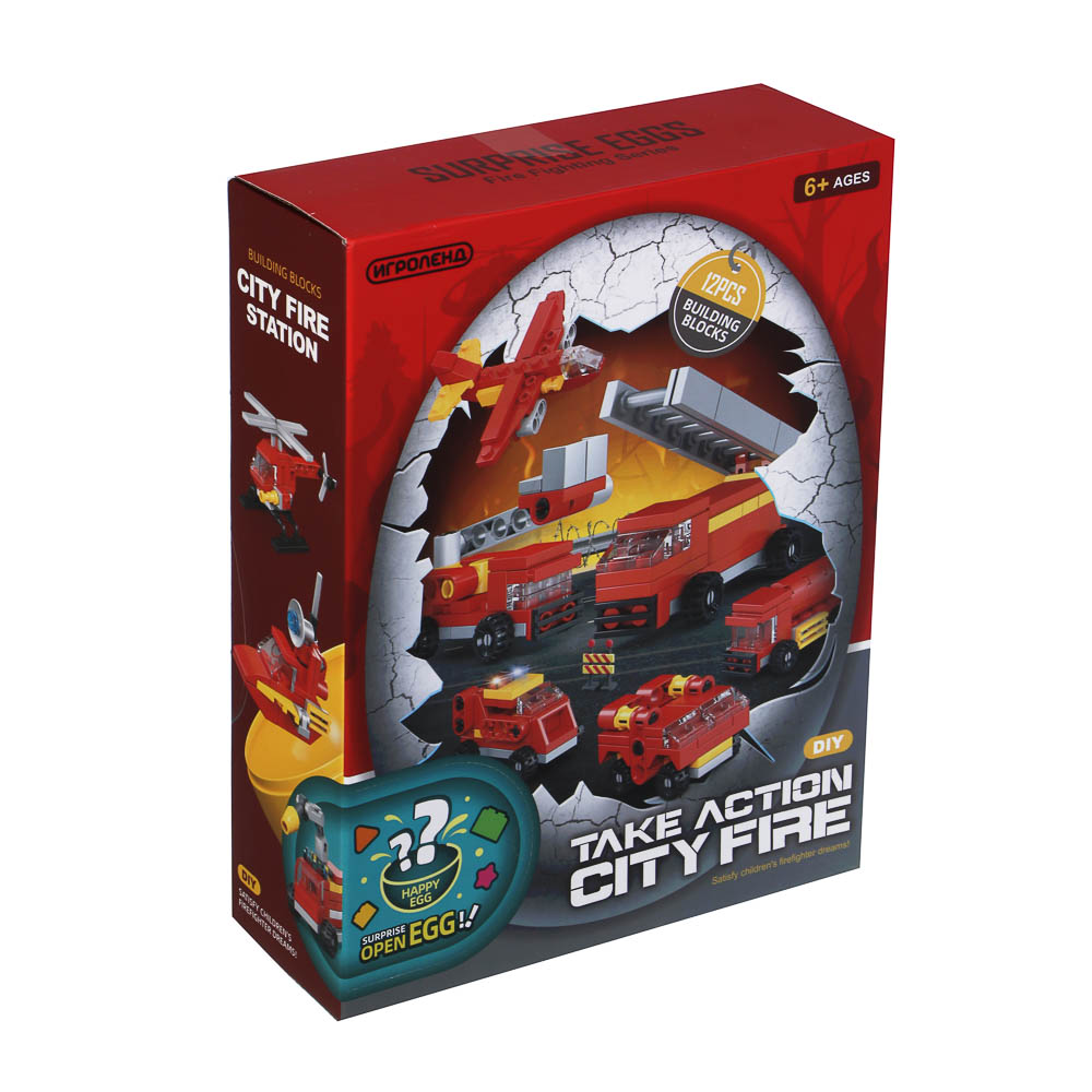 ИГРОЛЕНД Конструктор "Спецтранспорт" в шаре, 6,5х6,3 см, ABS, 12 видов - #10