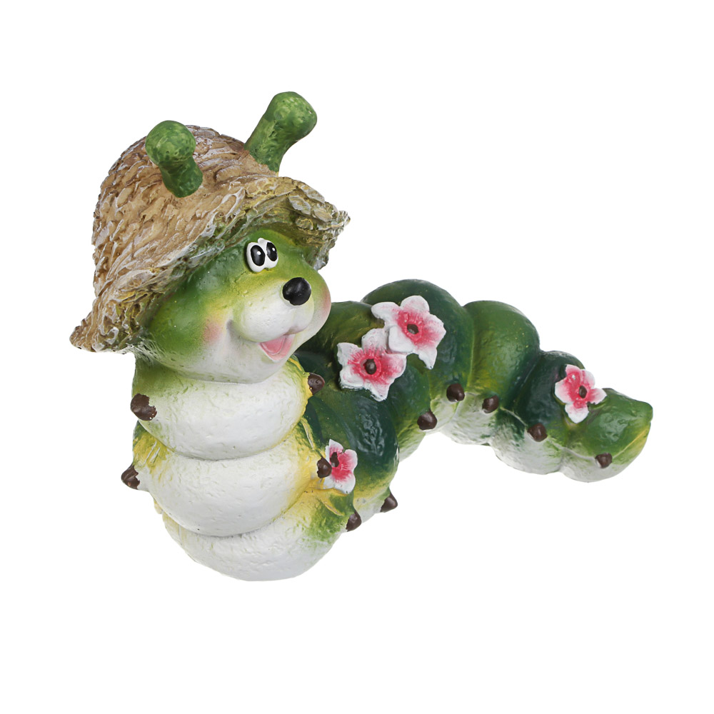 Фигура садовая "Гусеница" тм INBLOOM, 20,5х10,5х16см, полистоун - #2