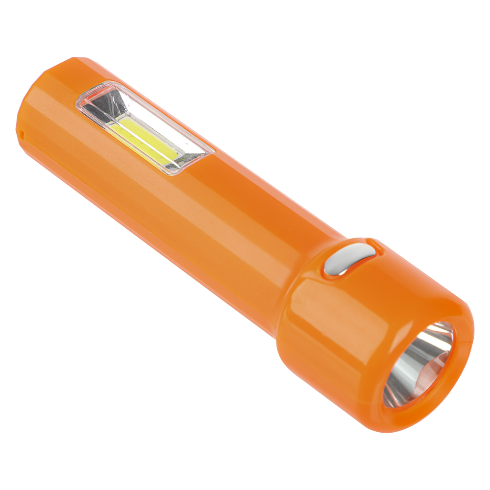 Фонарь ручной тм ЕРМАК, 400 мАч, 107х30 мм, 4 режима, LED СОВ, USB, пластик - #1