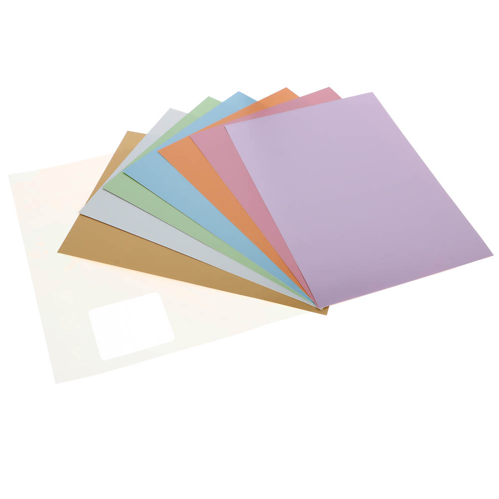Картон цветной FLOMIK перламутровый мелованный, А4, 7 цветов, 7 листов - #2