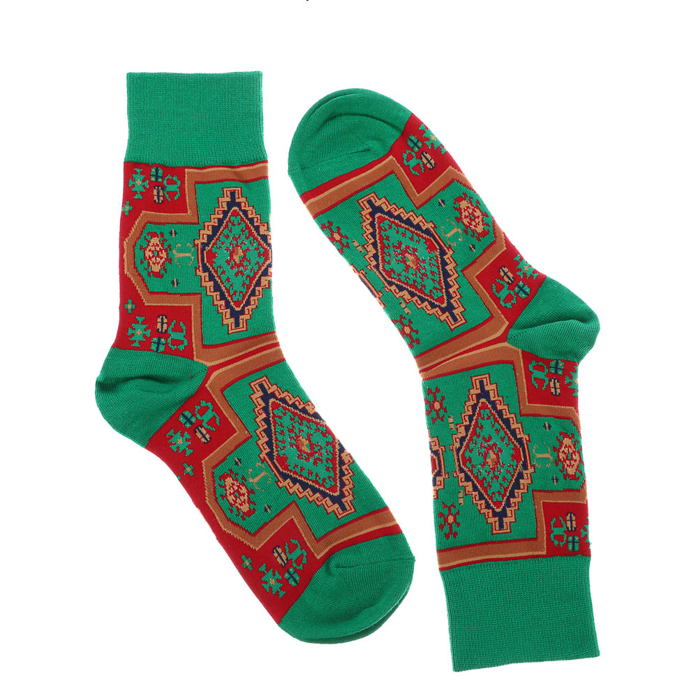 Носки универсальные с рисунком, тм Turkan, р. 40-46, 90% хлопок, 8%п/а, 2% эластан, разноцветные - #3