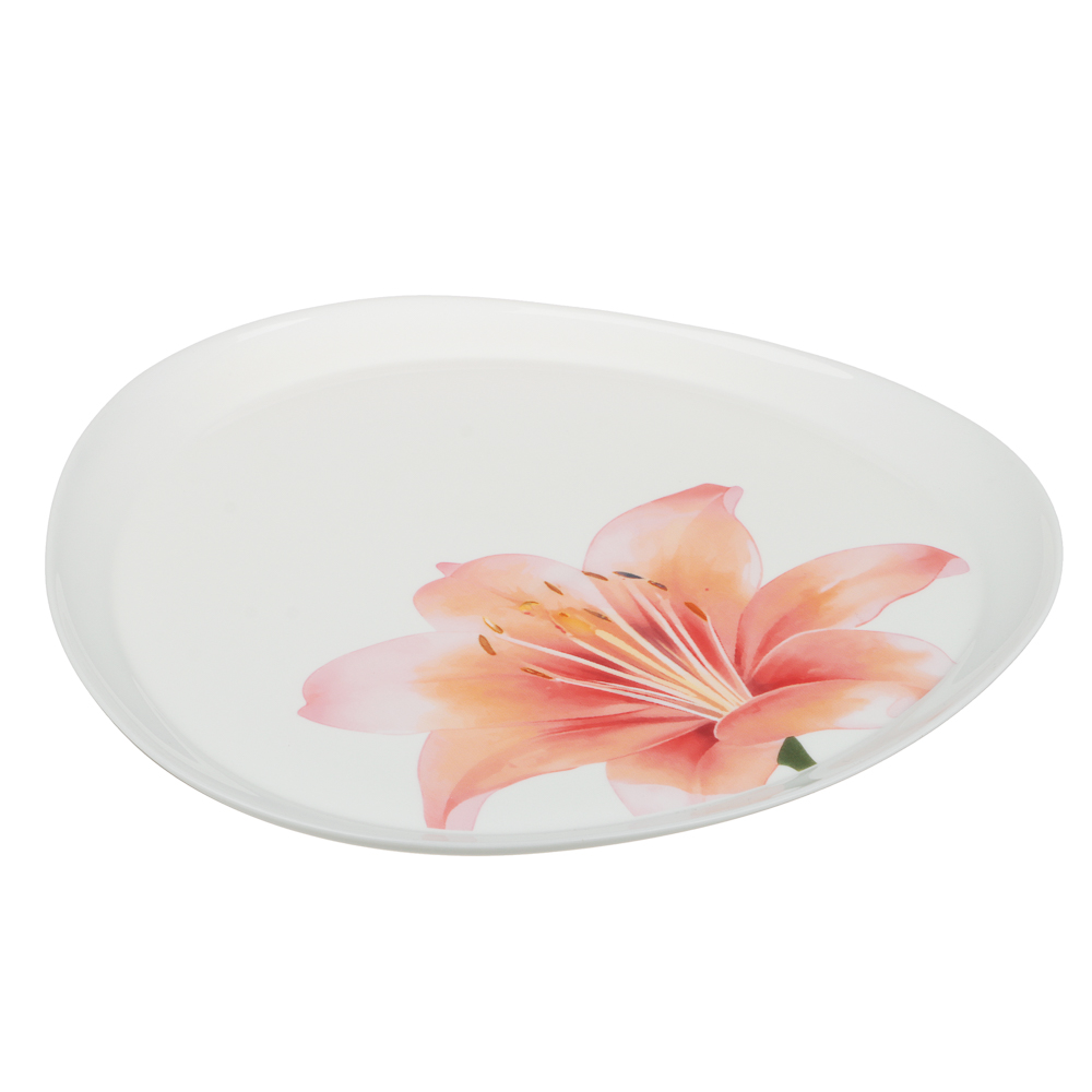 MILLIMI Лилия Тарелка подстановочная, опаловое стекло, 24см, треугольная форма - #2