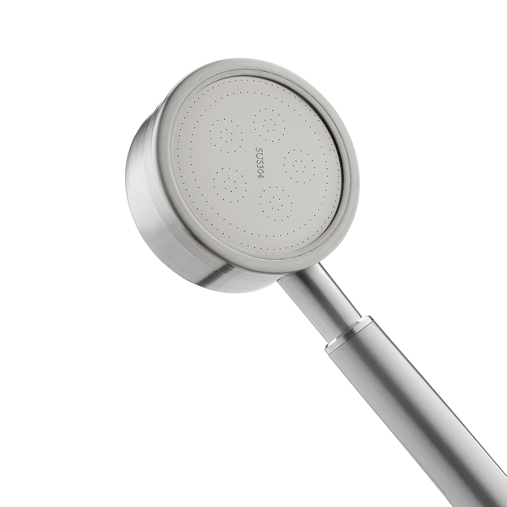 Лейка для душа водосберегающая, 1 режим, 80мм, микроточки, нержавеющая сталь 304, сатин - #2
