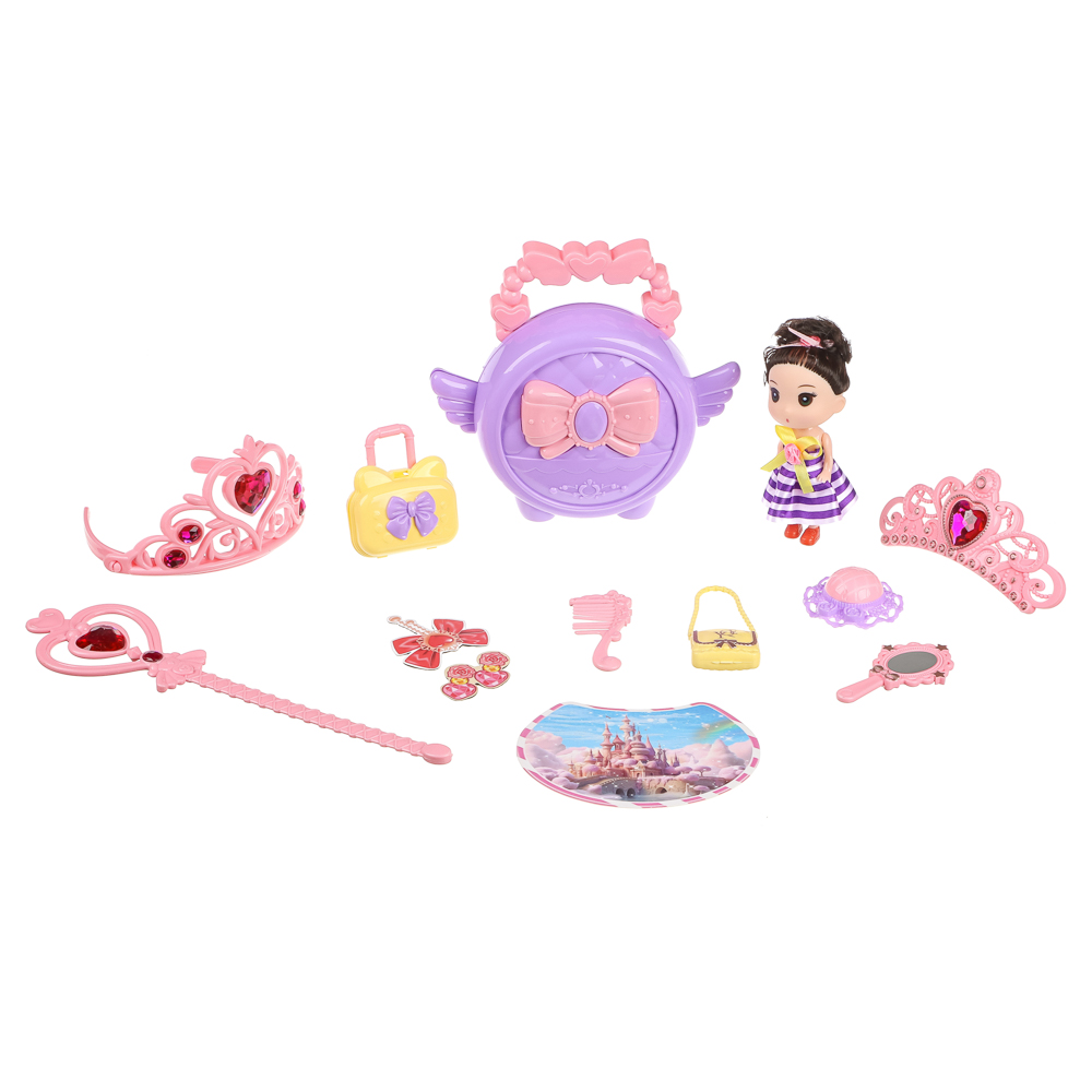 ИГРОЛЕНД Кукла 10 см с аксессуарами, PVC, PP, FBS, 44,5х7х28,5 см - #2