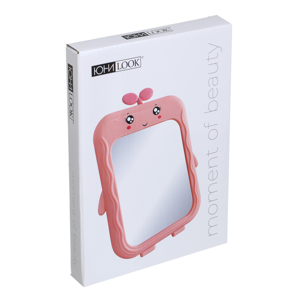 ЮНИLOOK Зеркало настольное в милой рамке пластик, стекло, 16х13,5см, 3 цвета - #5