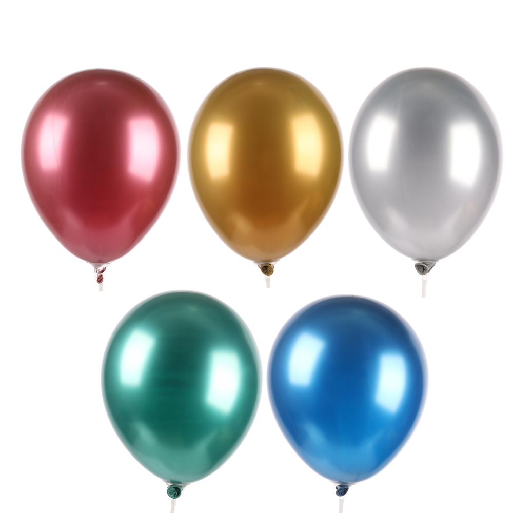 Набор шаров Хром 5шт, ТМ Веселая Затея, 30см, хром - #1