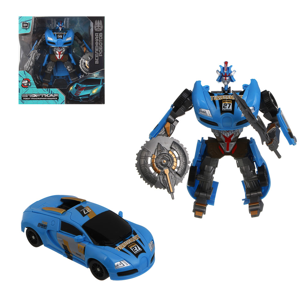 ИГРОЛЕНД Робот трансформирующийся "Спорткар",  PP, 19х19,5х7,5 см, 4 дизайна - #1