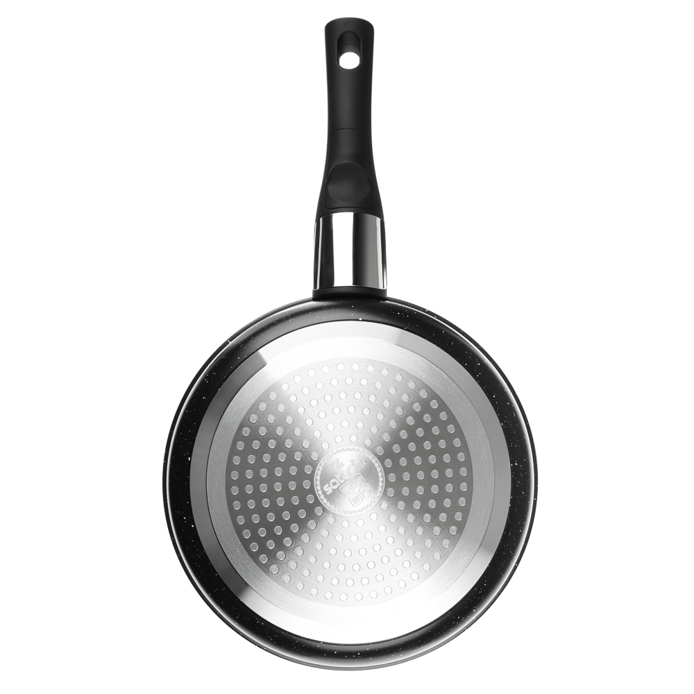 SATOSHI Анси Наб. посуды 3пр, сковорода 20см, ковш 16см/1,7л +съем. ручка, а/п покр. мрамор, индук. - #8