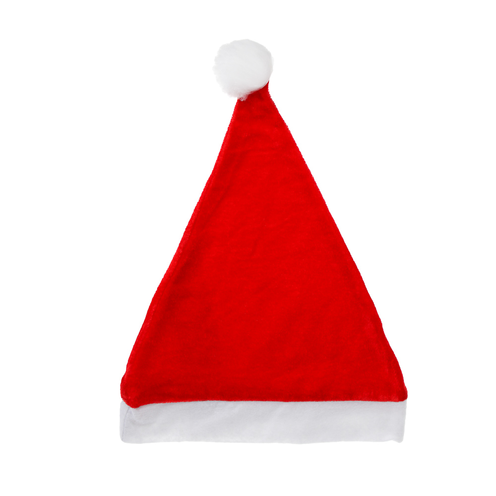 СНОУ БУМ Колпак Деда Мороза, 29х38 см, полиэстер - #1