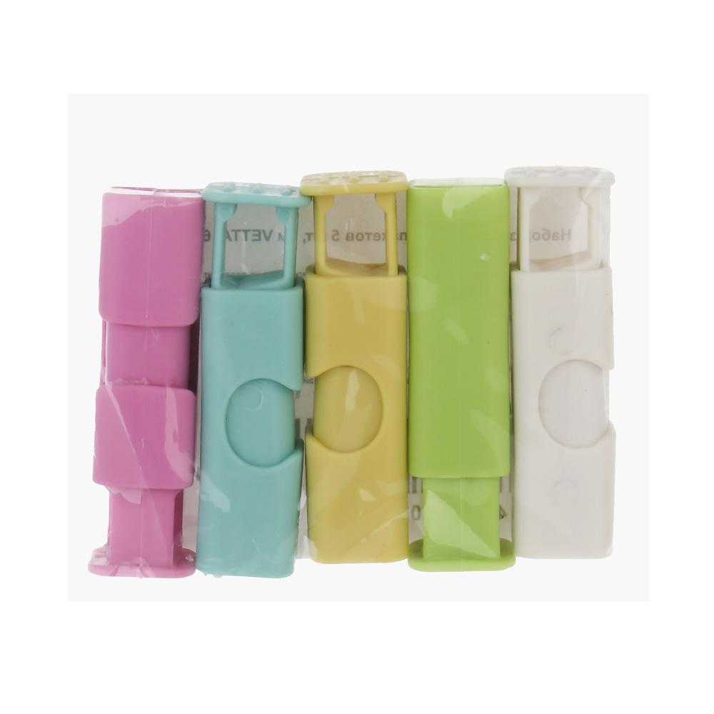 Набор зажимов для пакетов тм VETTA, пластик, 6х1,8 см, 5шт - #7