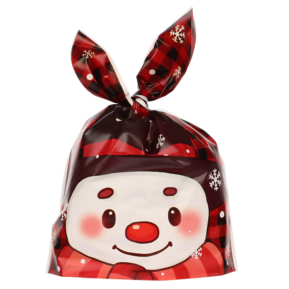 Набор подарочных мешков 20шт, 5 дизайнов, 13,5x22 см, пластик, арт.1 - #12