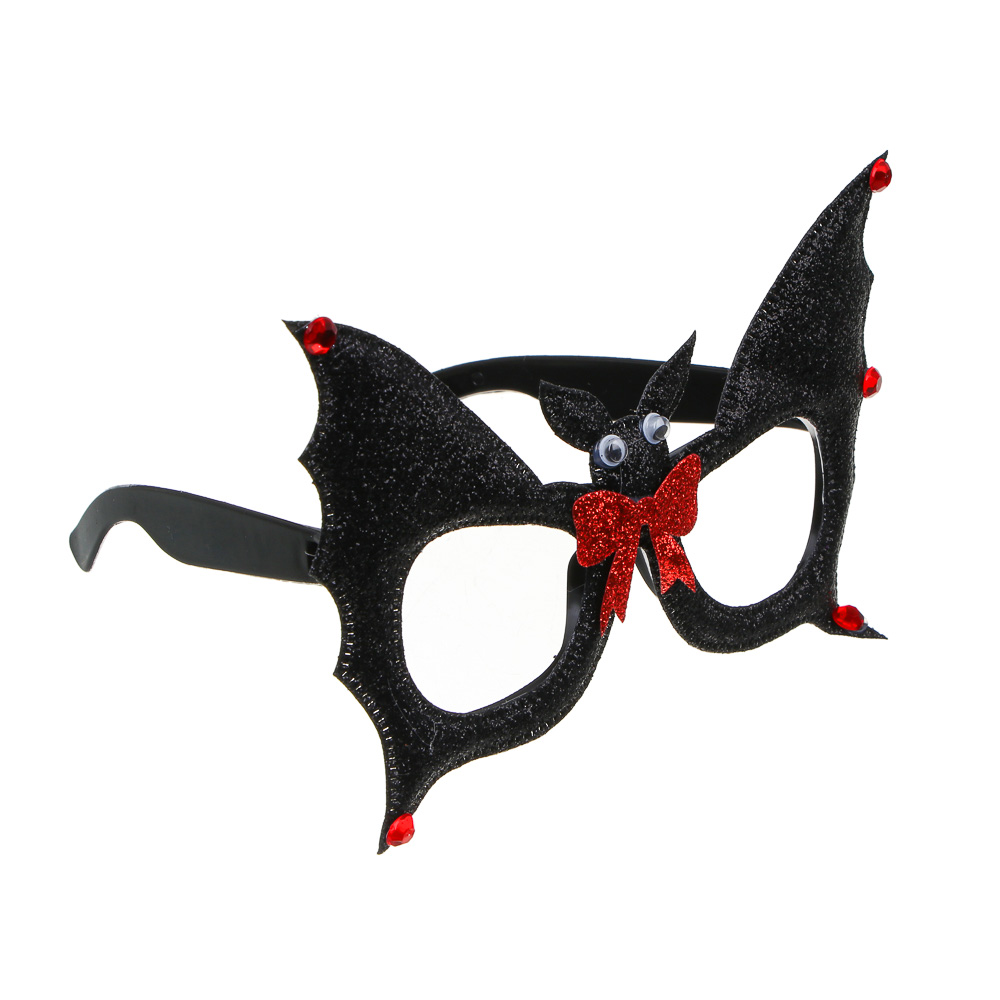 СНОУ БУМ Очки карнавальные "Летучая мышь", 14см, пластик, полиэстер - #2