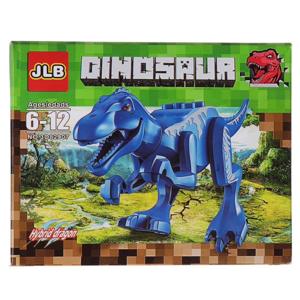 JLB Конструктор Фигурки из кубиков Динозавры, 12,5x10x4 см - #6