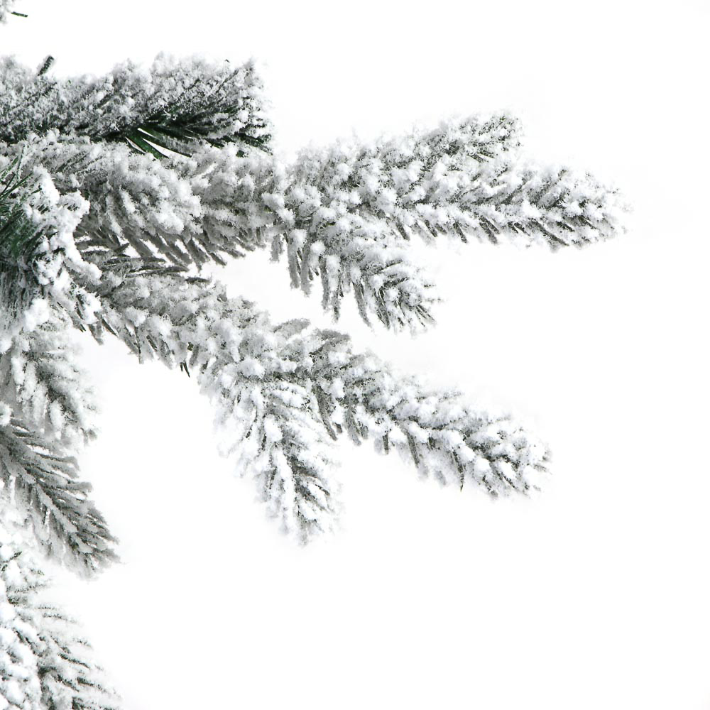 Ель искусственная с комбинированными заснеженными ветками ПВХ+ПЭ, 180см, 516 веток - #2