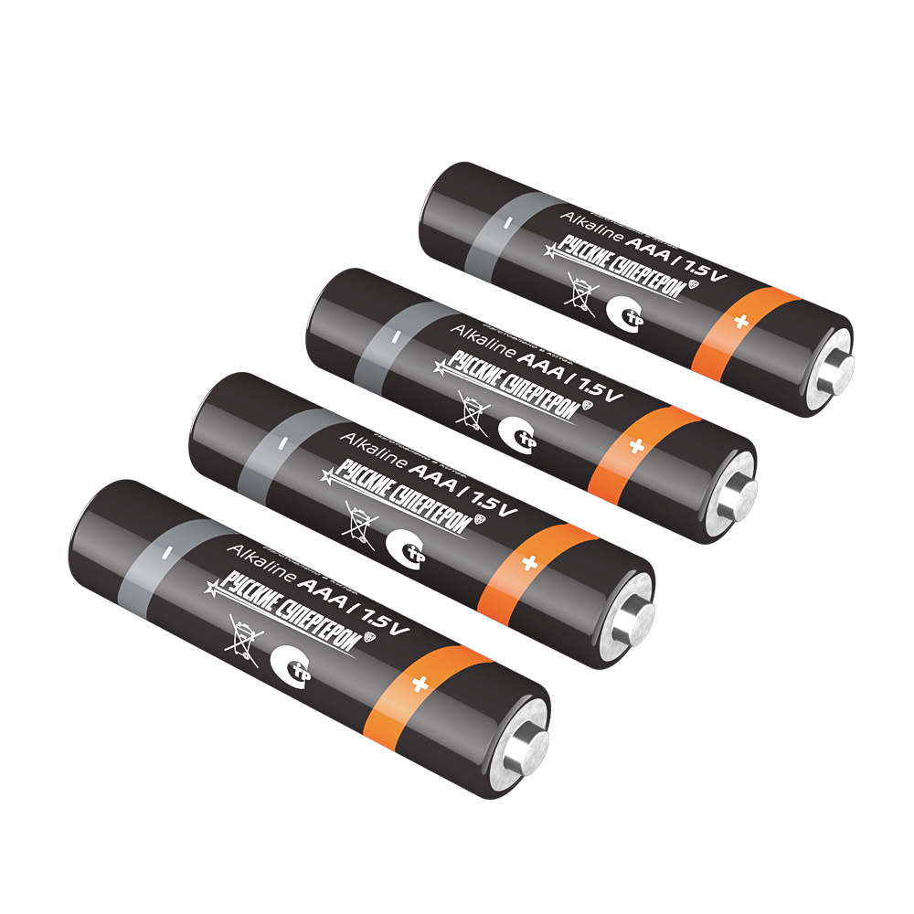 Батарейки AAA BY (LR03) 4шт в блистере, щелочные 1.5V, высокой ёмкости - #3