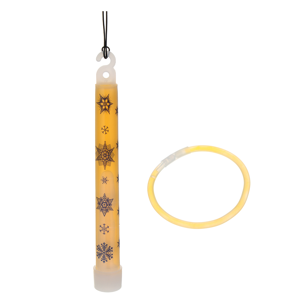 СНОУ БУМ Набор неоновых аксессуаров, палочка-подвеска 15,5 см и браслет 20 см, пластик - #1