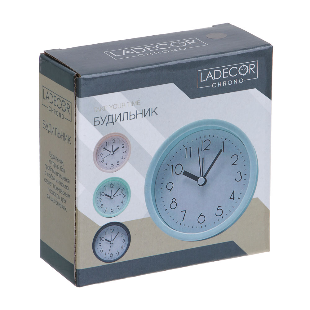 LADECOR CHRONO Будильник, 10x4x10 см, 1*АА, пластик, 4 цвета, арт.2 - #5