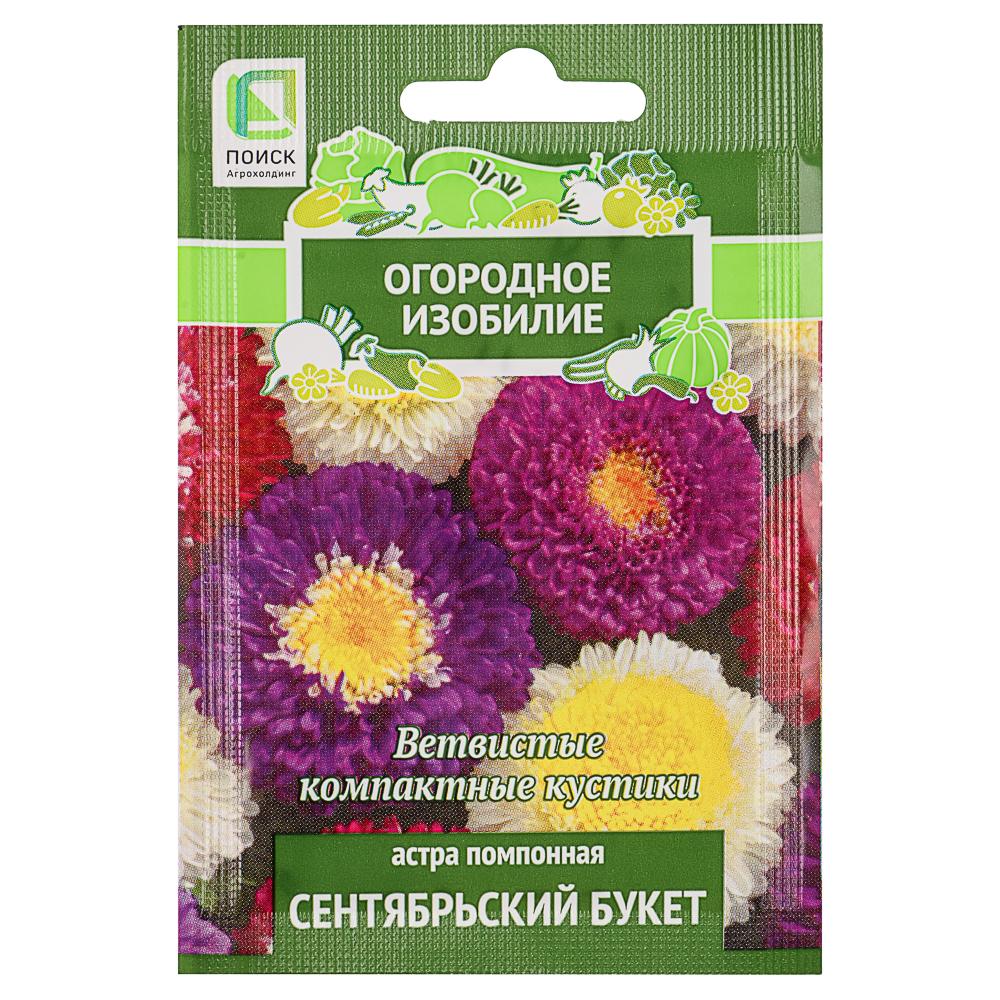 Семена Астра помпонная Сентябрьский букет 0,3гр ОИ - #1