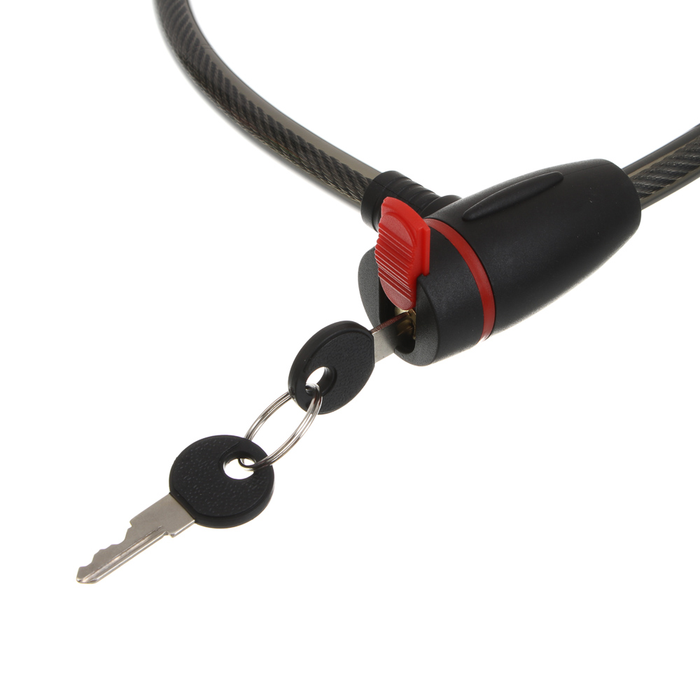 Замок велосипедный тм BY SPORT, противоугонный, тросовый, 680х11,5мм, металл, пластик, 3 цвета - #5