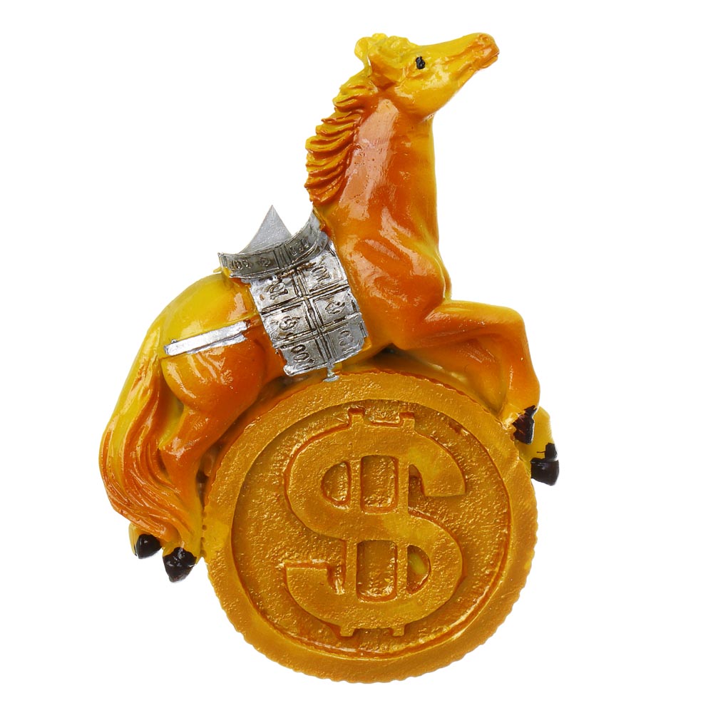 СНОУ БУМ Магнит Лошадь 6x8 см, полистоун, 4 дизайна - #2