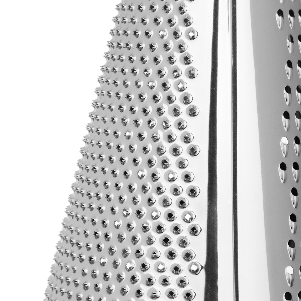 Терка 3-х сторонняя тм VETTA 25см, нерж.сталь, пластик. ручка - #4