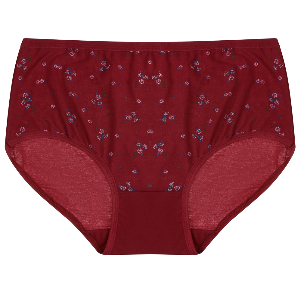 Трусы женские макси с принтом, р.50-52, 95% хлопок, 5% спандекс, Cotton #6001 - #6