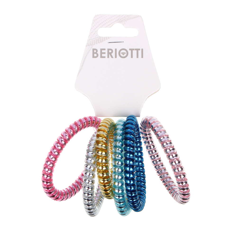 Набор резинок для волос Beriotti, "Спиралька", 6 шт - #5